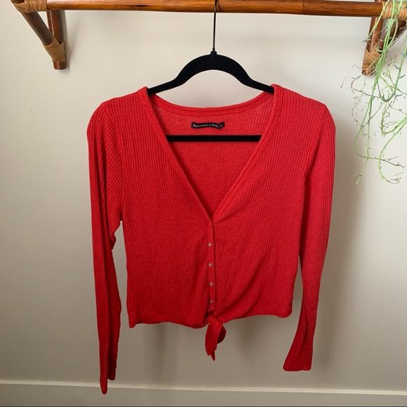Abercrombie u0026 Fitch | Sweaters | Abercrombie And Fitch Crop Tie Front  Cardigan Sweater | Poshmark